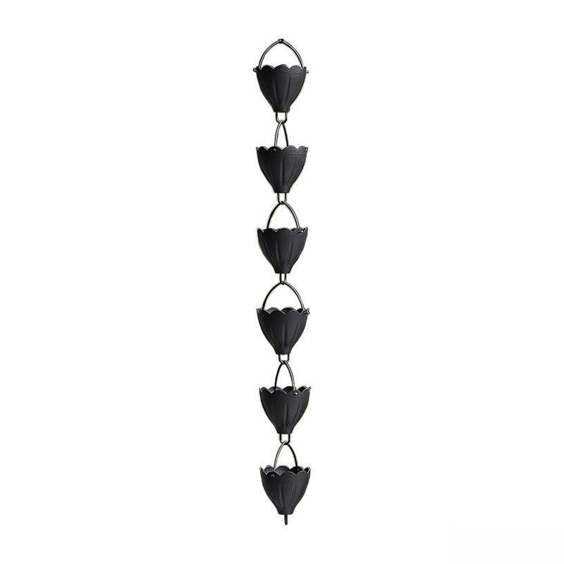 100cm Gutters Rain Chain Replacement Downspouts Decorative Cups Display Pouring Cups Outdoor Rainwater Catcher Chains