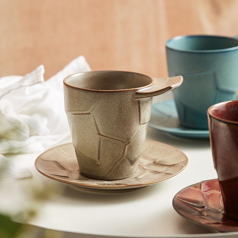 Ceramic Coffee Cup Saucer Creative Latte Cup Coffee Cup Household Hand Coffee Cup Breakfast Cup