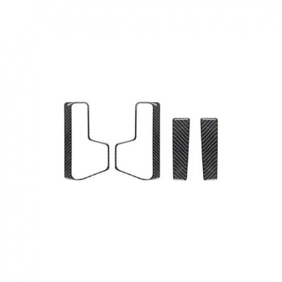 4Pcs Carbon Fiber Rear Door Handle Kit Cover Trim For Toyota FJ Cruiser 2007-14
