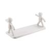 Mini Figures Storage Rack Cartoon Wall-Mounted Organizer Punch-Free Wall Storage Shelf for Kitchen Bathroom Living Room