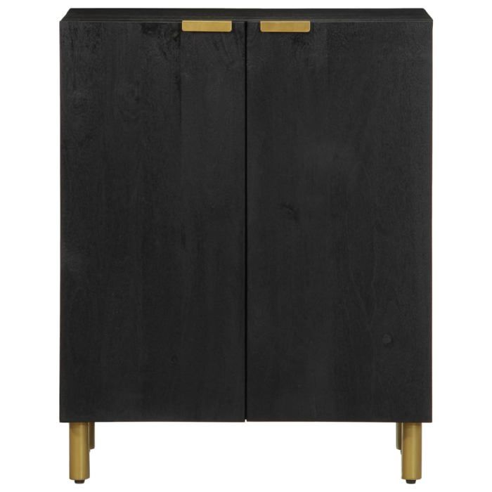 VidaXL Buffet noir 60x33x75 cm bois d'ingénierie, meuble de rangement, meuble de rangement de cuisine, meuble de rangement 4017650