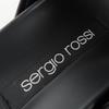 Very Good Sergio Rossi Sandals sr Twenty Leather cross with jewels black 37.5 Used