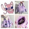 Disney Stitch Lavender Angel Shoulder Bag Plush Large Capacity Cute