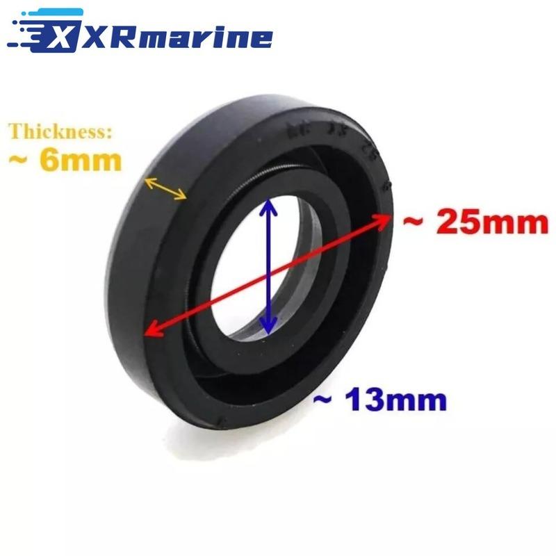 2 Stück Außenbordmotor-Wellendichtung für Yamaha Parsun Makara 9,9 15 PS Außenbordmotor Ersetzt 93101-13M11 93101-13M27 93101-13018