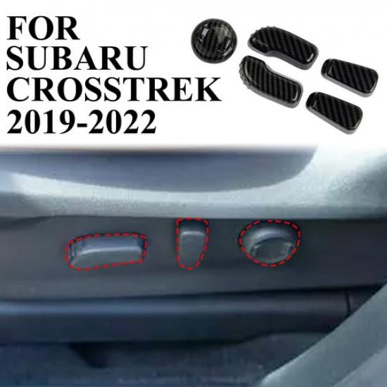 

Carbon Fiber Style Seat Adjustment Button Cover trim for Subaru Crosstrek XV