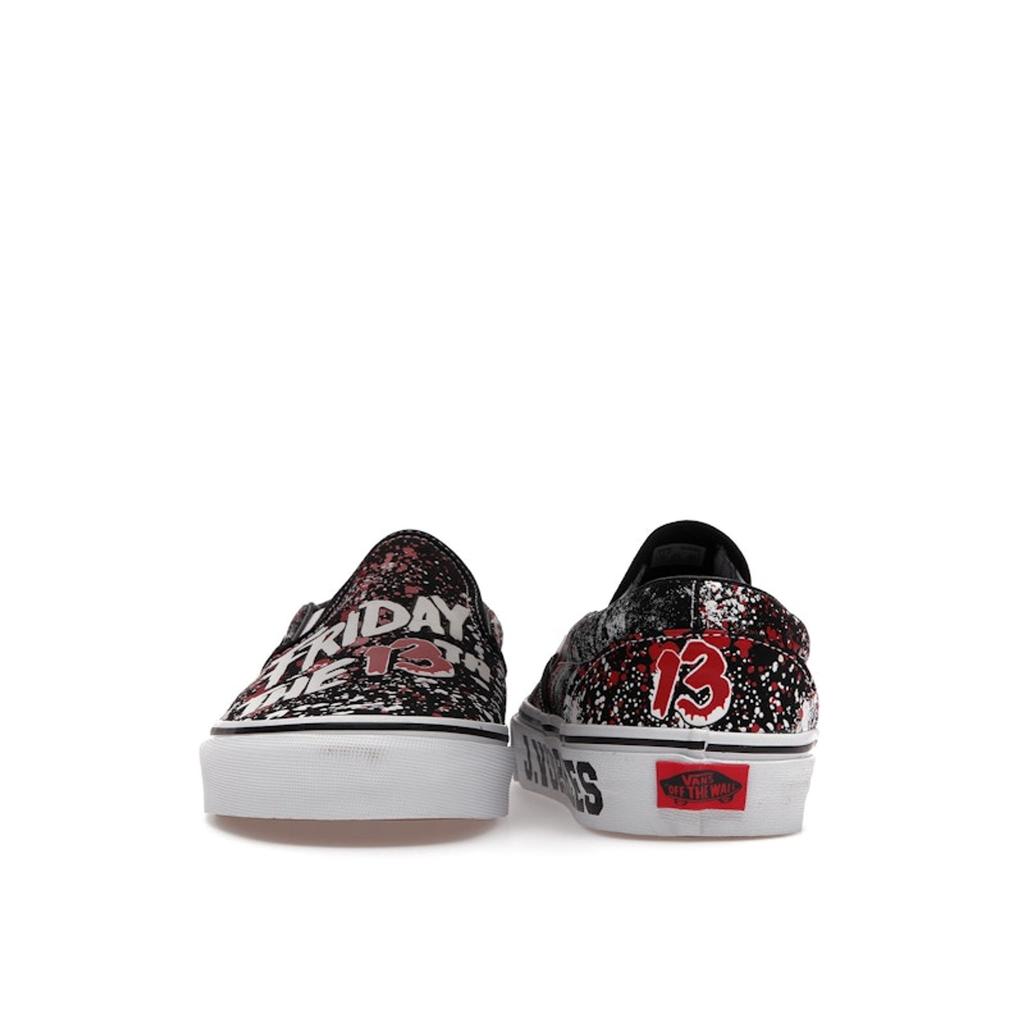 House of Terror X Vans Classic Slip-On Friday The 13th Unisex Sneakers Black True-White VN0A4U38ZPL