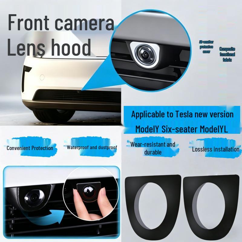 Tesla Front Camera Lens Protective Case: Enhances Clarity and Modified for Refreshed Models