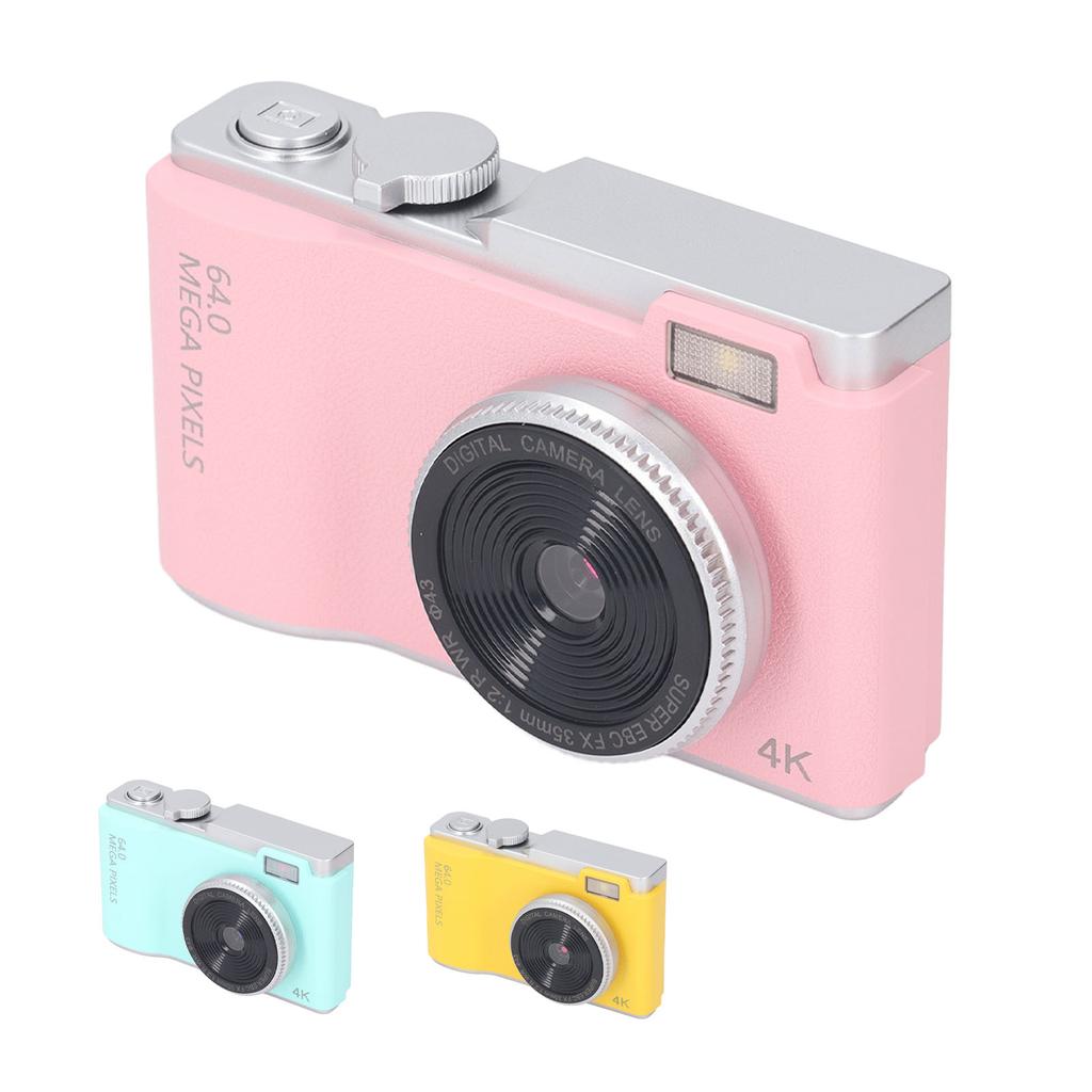 48MP 1080P Digital Camera 16X Digital Zoom 2.4inch HD Display Front and Rear Dual Lens Type C Chargi
