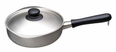 Yanagi Sori Rustfrit stål gryde 22 cm IH-kompatibel Aluminiumsstål med låg Fremstillet i Japan Tud der stikker ud til venstre og højre Uanset din