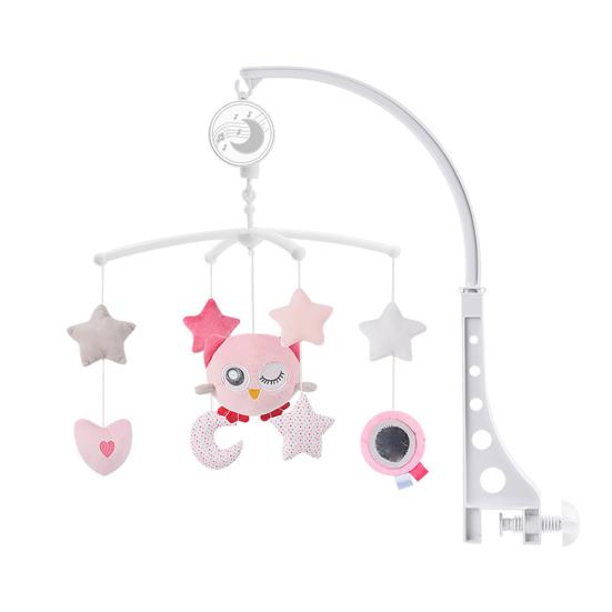 Baby Crib Mobile with Music & Rotating Toys Soft Plush Hanging Rattles for Newborns 0-3 Years Soothing Melodies for Nursery Stroller Bedtime