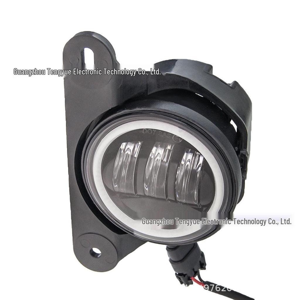 4-Inch 30W Front Fog Lights with Angel Eye for 07-17 Jeep Wrangler Models