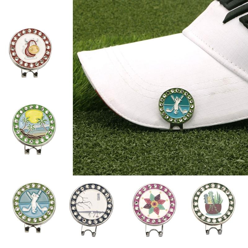 Golf Marker With Magnetic Cap Hat Clips Training Accessories Multi Colors for Men Women Golfer Delicate Gifts