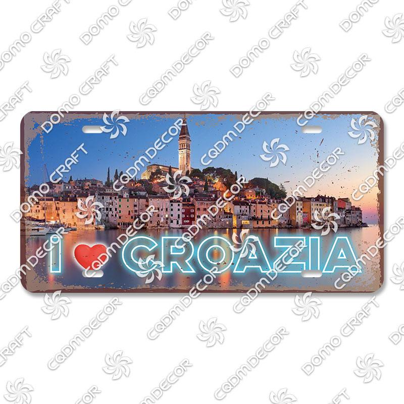 National Tourist City Plaques Metal Plate London Hawaii Venice Retro Metal Tin Signs Wall Decor Garage Car Club Living Room Home