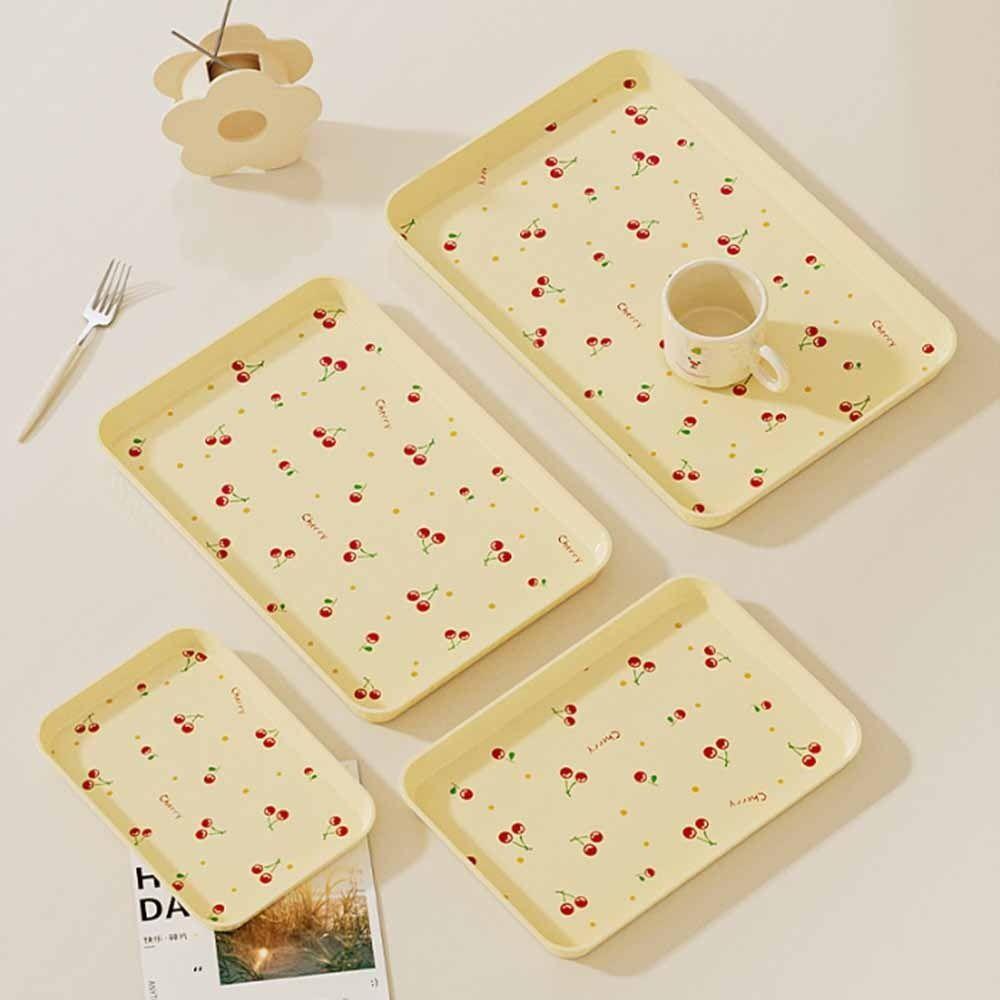 Stackable Rectangular Storage Tray Lightweight Serving Tray Eco-friendly Fruit Tray  Food Serving