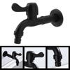 Water Faucet 304 Stainless Steel G1Celsius2 Caliber Wall Mounted     Single Cold Water Tap Black