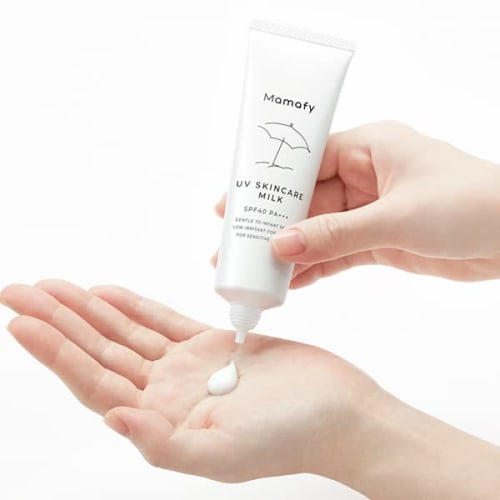 Mamafy UV Skin Care Milk Set of 2 (SPF40 PA+++ 30g & 60g) Sunscreen, Hypoallergenic (Spreads well/Does Not Turn White), Whole Body, For Babies, Portab