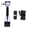 Durable Pet Poop Scooper Dog Pooper Scooper, Portable Waste Cleanup Tool with 20 Bags, Foldable Supplies Carry Case, for Yard, Lawn, Outdoor