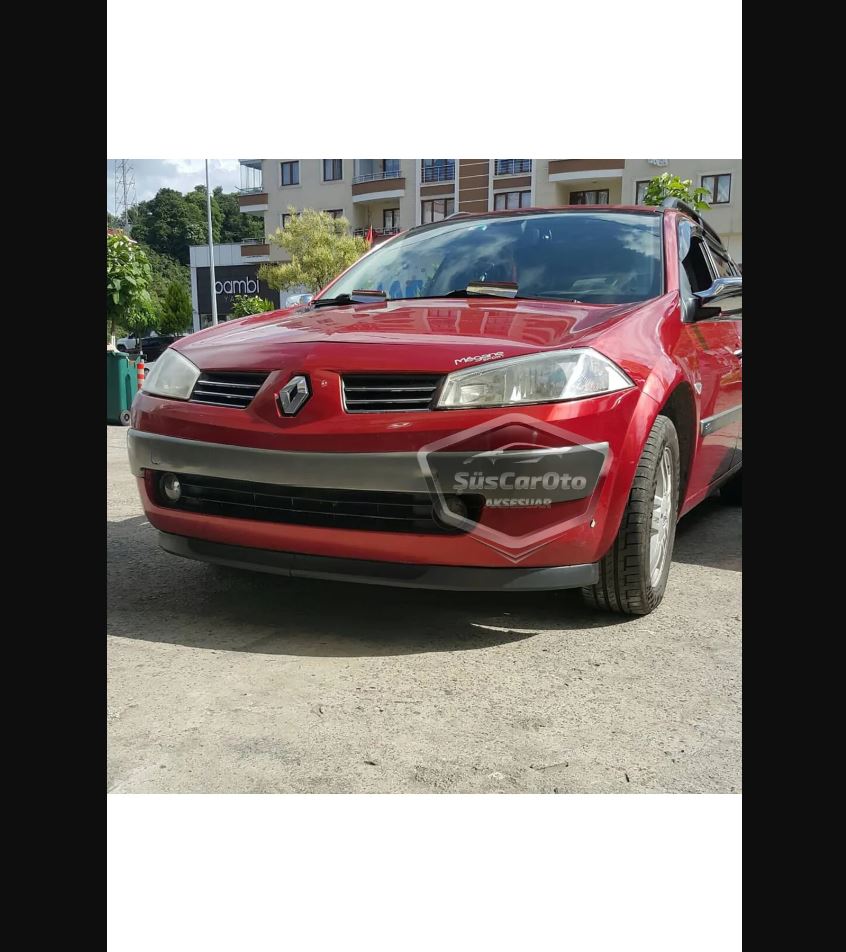 

Для Renault Megane 2 Compatible H lip Гнучка передня губа 2 шт. Передня кришка чорний