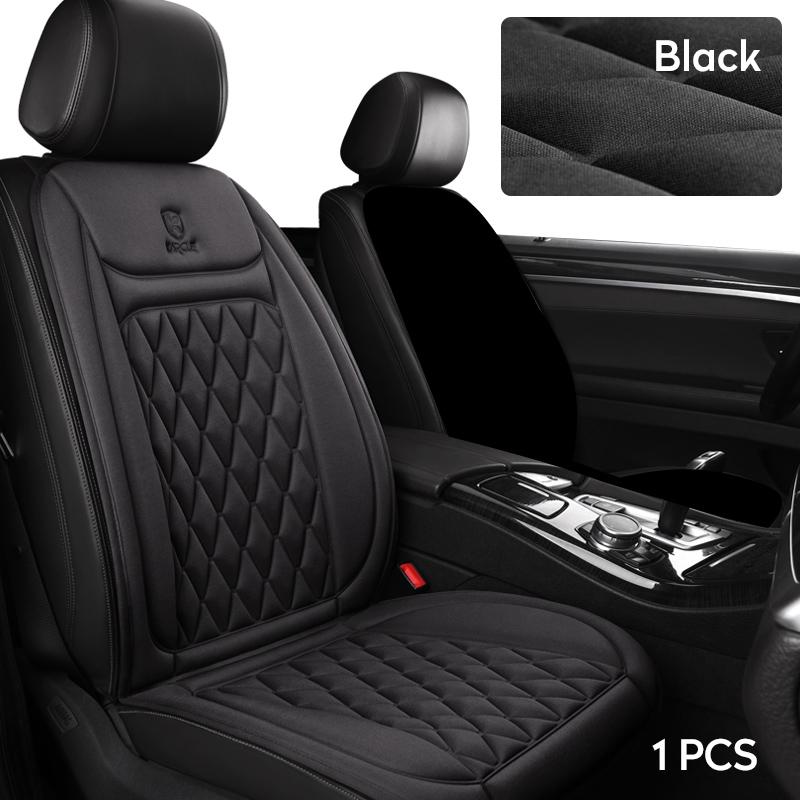 DP Heated Car Seat Cushion 12V/24V Fast Heating Car Seat Covers Warm Winter Cloth/Flannel Automobile Seat Cover Heater
