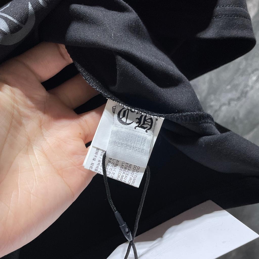 8556 CHROME HEARTS 2026 Summer New High Quality Cotton Round Neck Loose Large Size Men's and Women's T-shirt Couple T-shirt