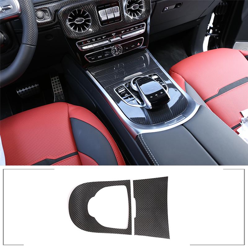 For Mercedes-Benz G-Class 2019-2020 Interior Exterior Decoration Accessories W463 G350 G500 Real Carbon Fiber Protection Sticker