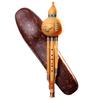Traditionelles Hulusi Flöteninstrument - Goldene Zibetbaumholz & Bambus