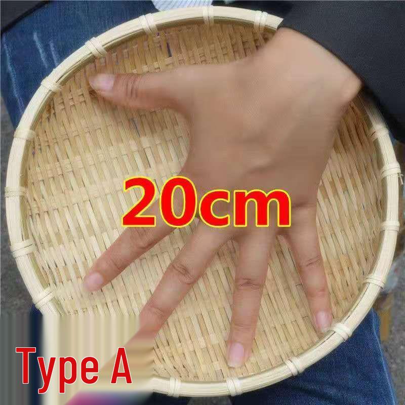 Bamboo Farmhouse Winnowing Basket & Sifter for Drying, Washing, and Steamed Buns