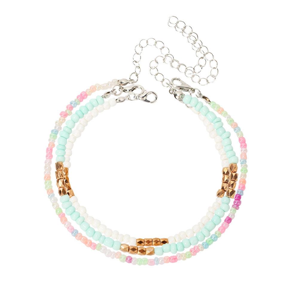 Retro Boho Shell Anklet for Women, Summer Beach Vacation Handmade Foot Jewelry