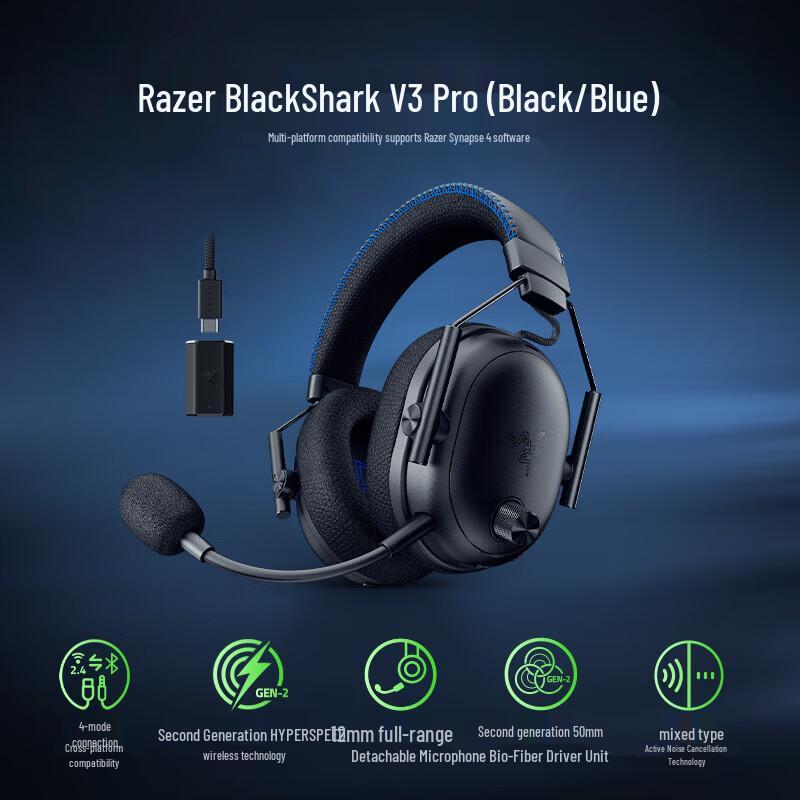 

Razer BlackShark V3 Pro Wireless Gaming Headset