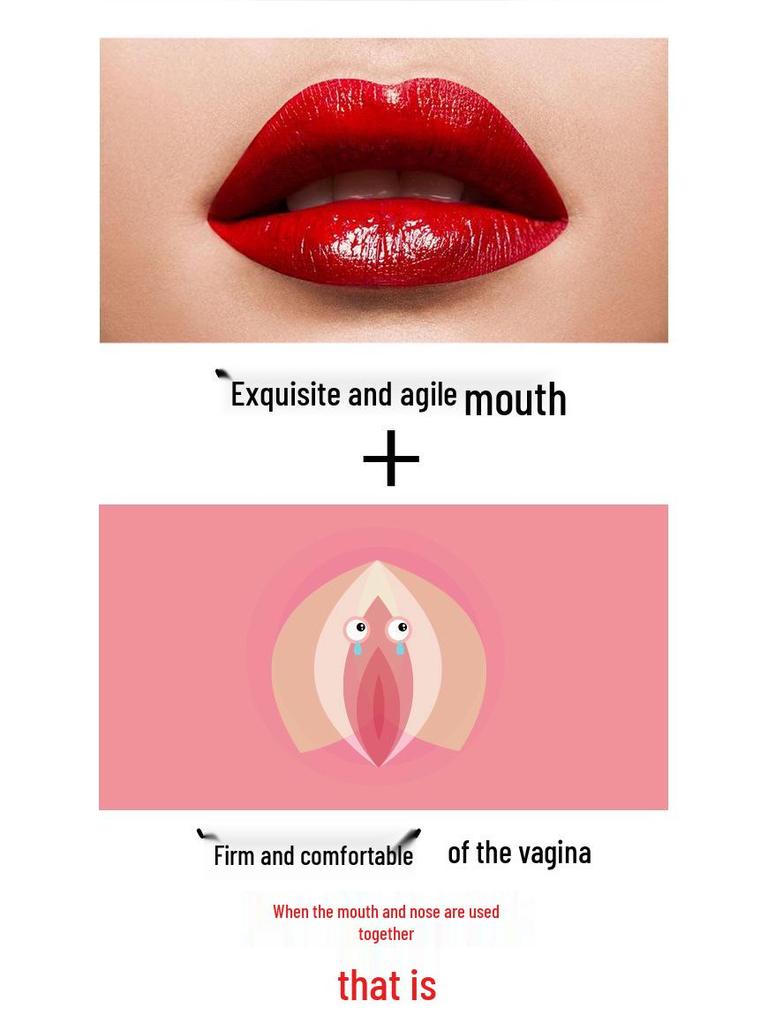 Double-Headed Transparent Airplane Cup for Gay Men: Interactive Masturbation Trainer with Manual Rotation.