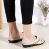Women's Backless Walking Sneakers Summer Slip-on Mule Shoes Closed Toe Slippers Comfort Casual Travel Mule