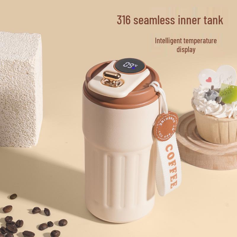 2025 Digital Display Smart Temperature Coffee Cup - Unisex 316 Stainless Steel