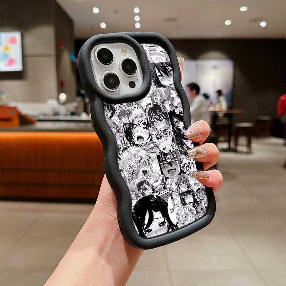 Ae81 Hentai Harajuku Anime Girl art Protective Phone Cases for Samsung S24 Plus S23 Ultra A14 A55 A06 Honor Motorola OnePlus Big Wave TPU Back Cover