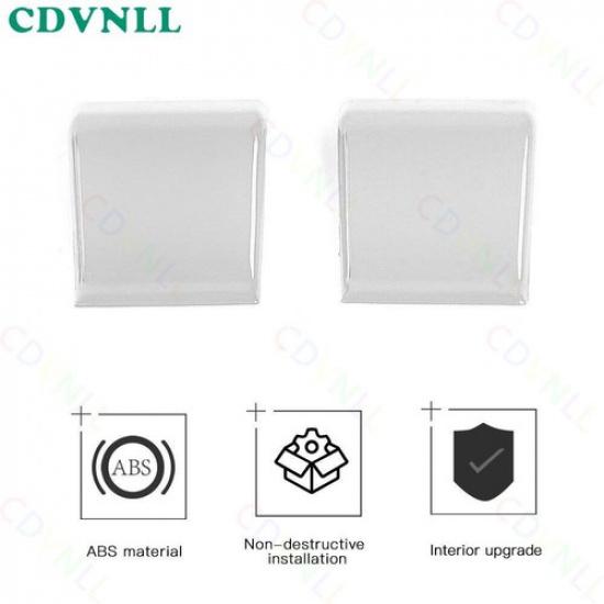 Car Window Lift Switch Button Cover For Jeep Wrangler JL JT 2018-23 Bright White