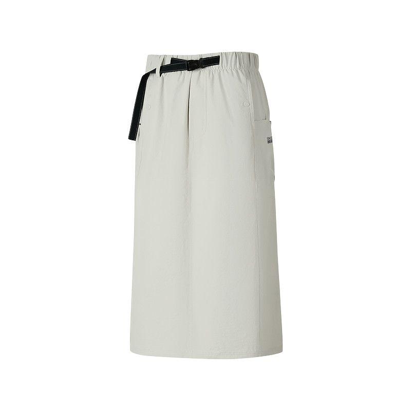Skechers Go Dri Quick-Dry Woven Mid-Rise Sports Casual Long Skirt Women skirts P226W052-00MV S