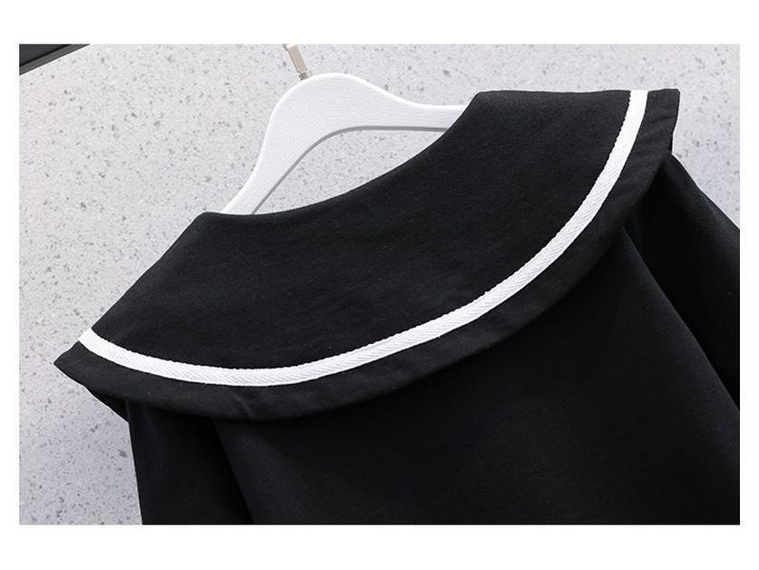 Frühlings-/Herbst Karierter Schuluniform Rockanzug für Mädchen - Schicker Lässiger JK-Stil Zweiteiler