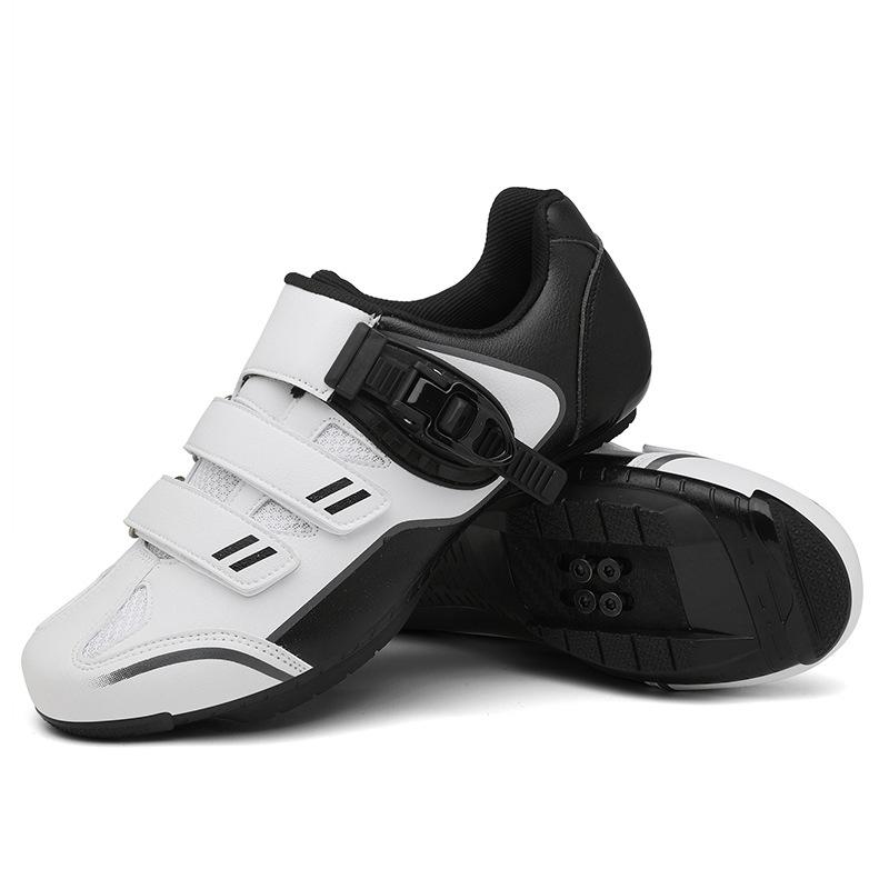 New Cycling Shoes with Locks, Buckle Lock Shoes, Men's and Women's Road Cycling Power Shoes, Hard Soles, Mountain Cycling Rubber Soles