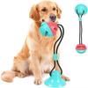 Dog Toy Ball Chew Toys with Suction Cup, Multifunctional Dog Play with Elastic Rope, Dog Chew Ball Teeth Chew Balls for Wood Floor Tile Walls
