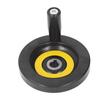 Table Saw Handwheel 12mm Center Hole 100mm Outer Diameter with Revolving Handle for Lathe Milling Ma