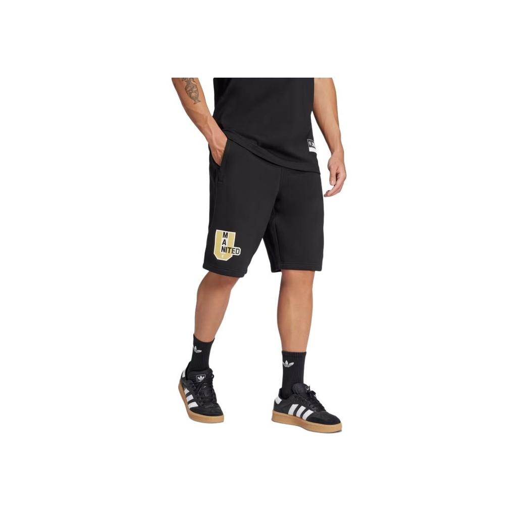 Adidas Originals Manchester V R C T Fashion Soft Comfortable Versatile Casual Sports Shorts Men Shorts Black JF0362