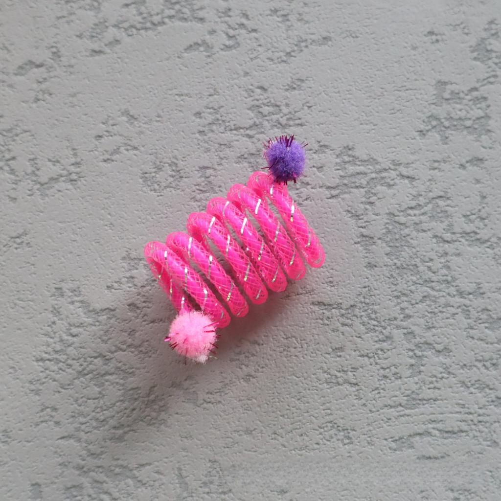 Color Spring Cat Toys Elastic Hose Spring Cat Toys High Value Cat Interactive Toys