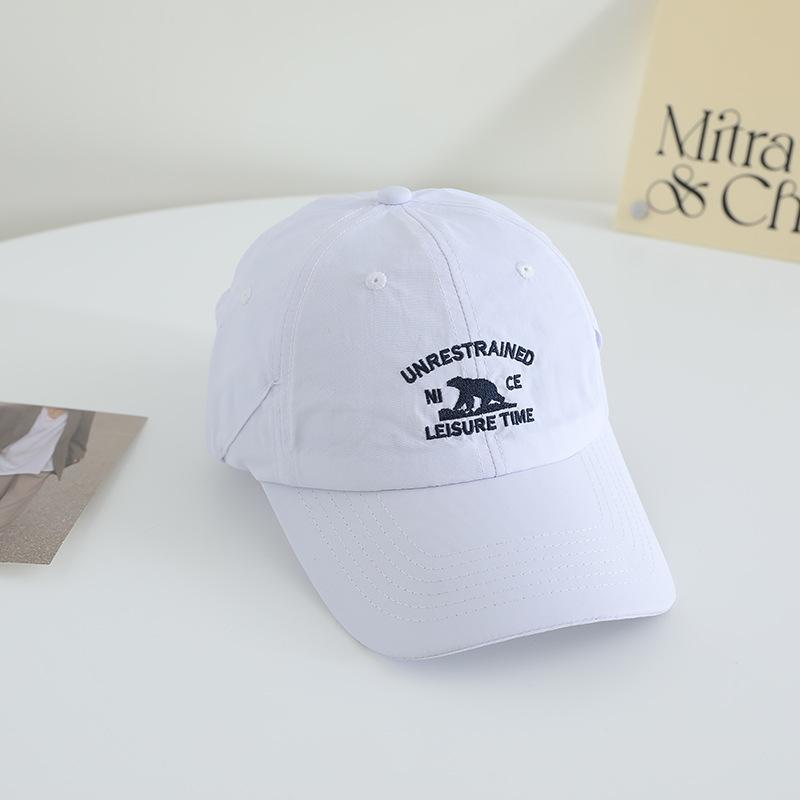 Korean Version of Embroidered Letters Short Brim Versatile Baseball Hat for Women In Spring and Summer New Fashionable Casual Sunshade Duck Tongue