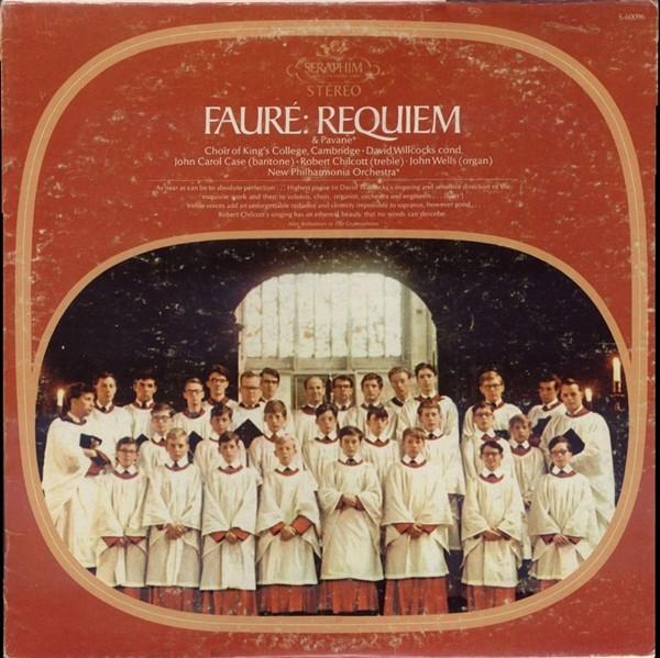 

LP Record DAVID WILLCOCKS NEW PHILHARMONIA O Faure Requiem Pavane S60096 SERAPHIM 1969 US Classical Used