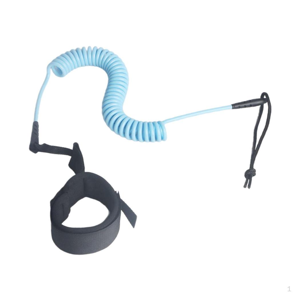 Coiled Surfboard Leash Holder Paddle Board Elastic Comfortable Foot Strap Surfing Supplies