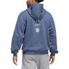 adidas Originals La To The World Grafická Módní Sportovní Mikina s Kapucí Unisex Mikiny Inkoustově Modrá Bílá JI6956