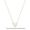Fashionable Gold/Silver Heart Necklace Titaniums Steel Clavicle Chain Adjustable Length Choker Fashionable Women Jewelry