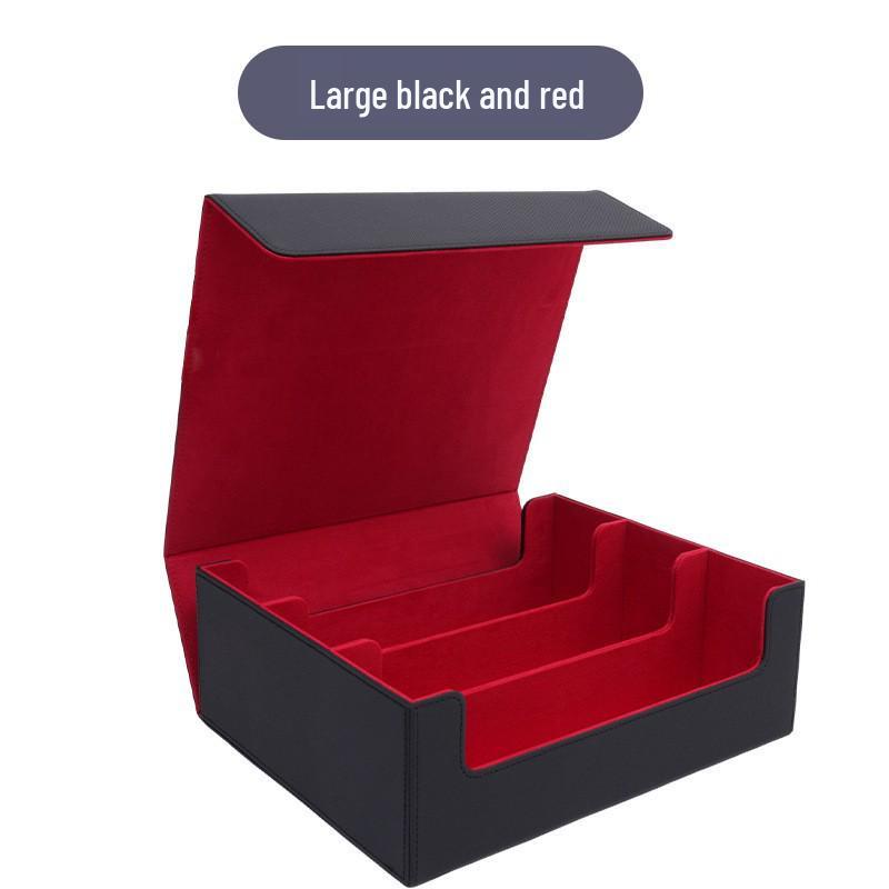 Třířadá velkokapacitní kožená pouzdro na karty s diamantovým vzorem pro karty Pokemon & Three Kingdoms Kill