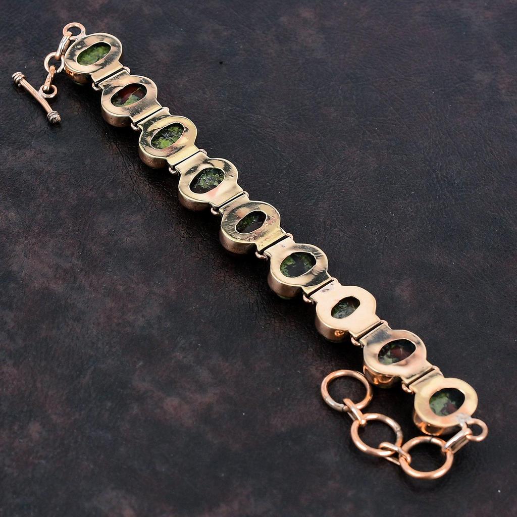 Drachenblutstein Armband Kupferarmband Verstellbares Kettenarmband Drachenblutstein Edelsteinschmuck Handgefertigtes Armband Geschenke für Mutter