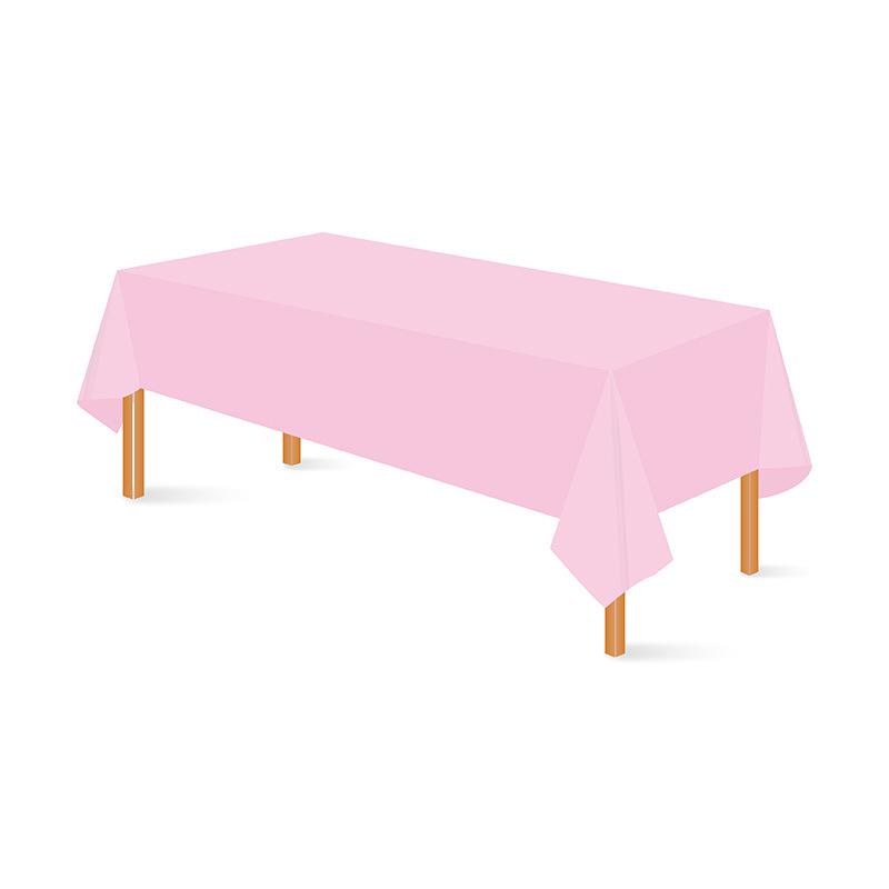 Einweg-Tischdecke aus PEVA, einfarbig, rechteckig, für Hochzeiten, Restaurants, Hotels und Zuhause (137x274 cm)