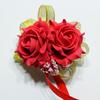 Foam Rose Flowers Bridal Bridesmaid Wrist Corsage Wedding Party Ribbon Bracelet